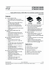 DataSheet STM32W108C pdf